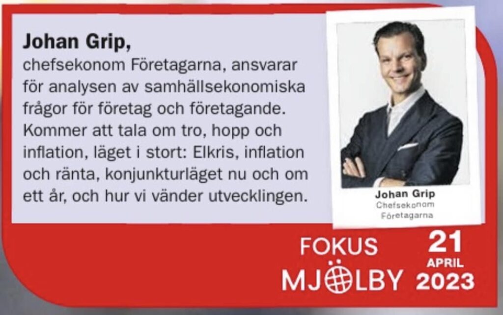 Chefsekonom Johan Grip